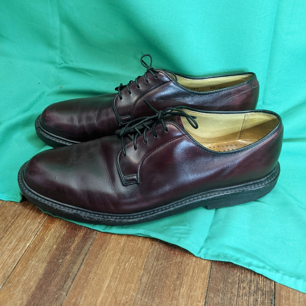 Barrie Ltd dark red chunky derby shoes